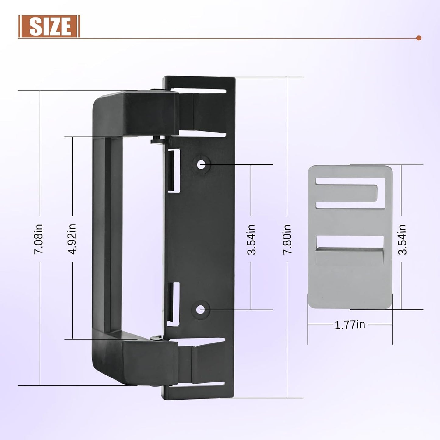 3316882900 RV Refrigerator Door Handle Replacement,Fridge Compatible with Dometic Camper Refrigerator,Fit for DM2872 DM2672 DM2682 DM2882 -