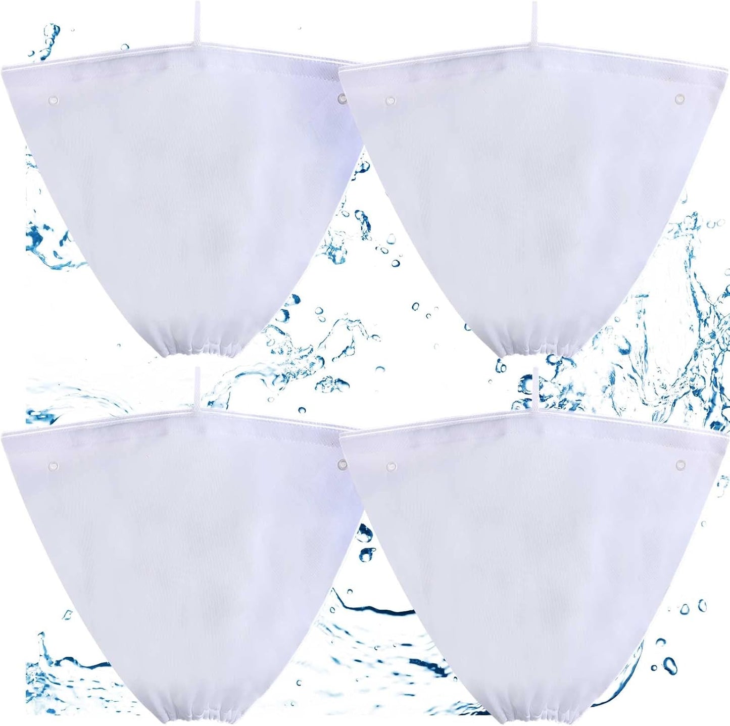 4 Pcs Pool Cleaner Fine Filter Bag Spa Part Replacement Compatible with Aquabot Products 8114 Wheeled Cleaners S2-40 S2-50 Pura 4X 5X S2-4x S2-4xi S2-5x -