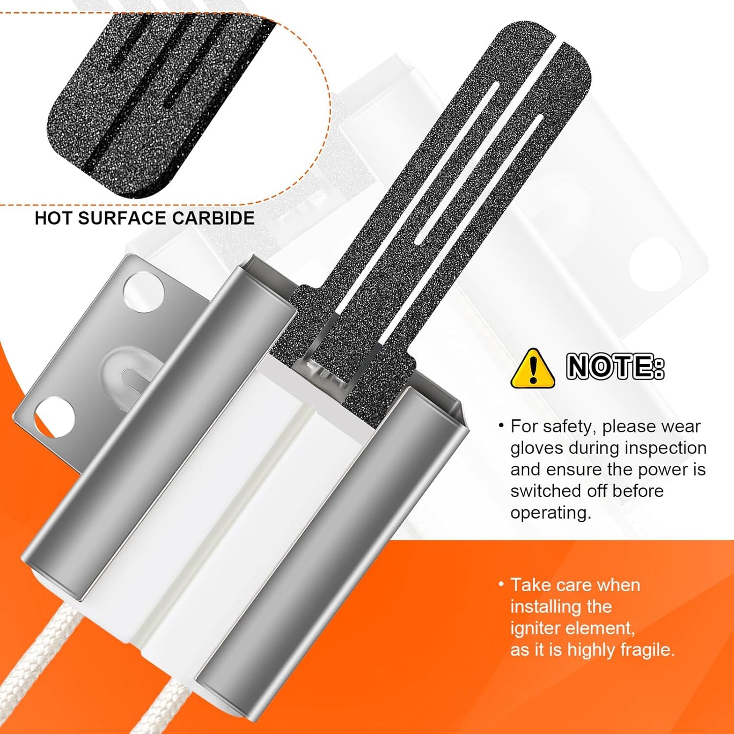 2 Pack Gas Range Oven Igniter, Compatible with Frigidaire Crosley Tappan 316489400 316489403 316428500 IG94 AP3963540 316428501 5304462661 PS1528534 1197384 7316489400 IG9400 -