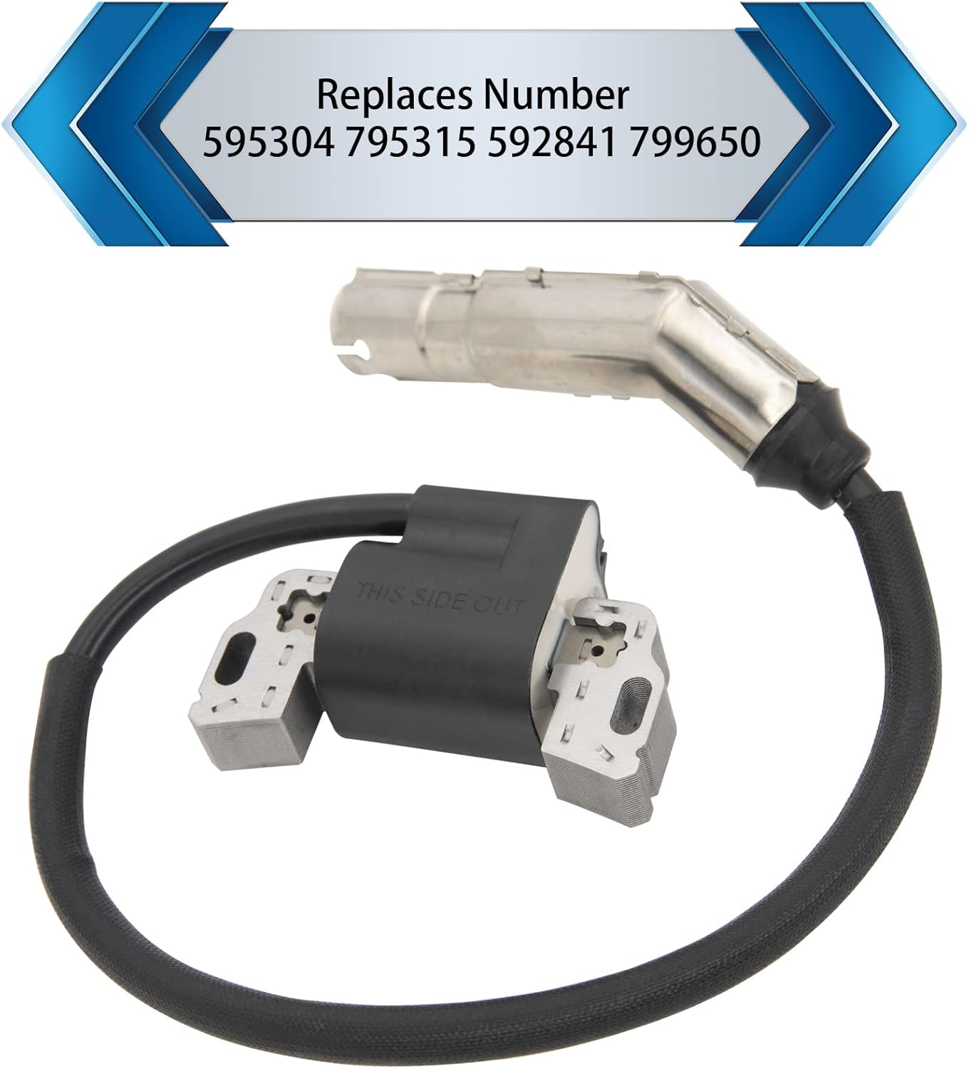 595304 Ignition Coil Magneto Armature,for BS 799650 592841 795315,for 17HP 17.5HP 19.5HP 20HP Intek OHV Lawn Mower Engines Armature -