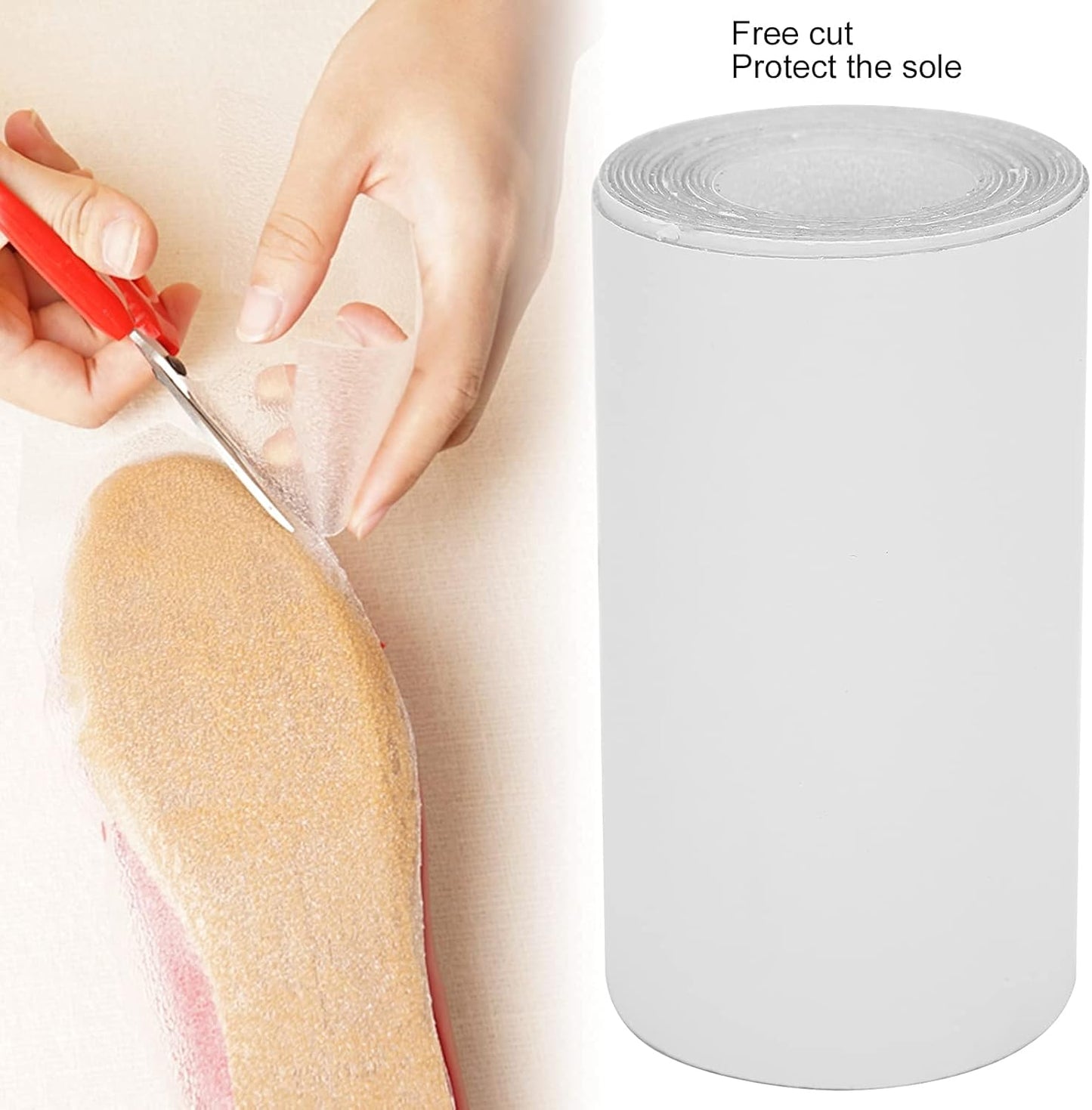 Shoe Bottom Stickers, Self Adhesive High Heels Grip Stickers Slip Resistant Sole Cover Protector for (2 Meter)