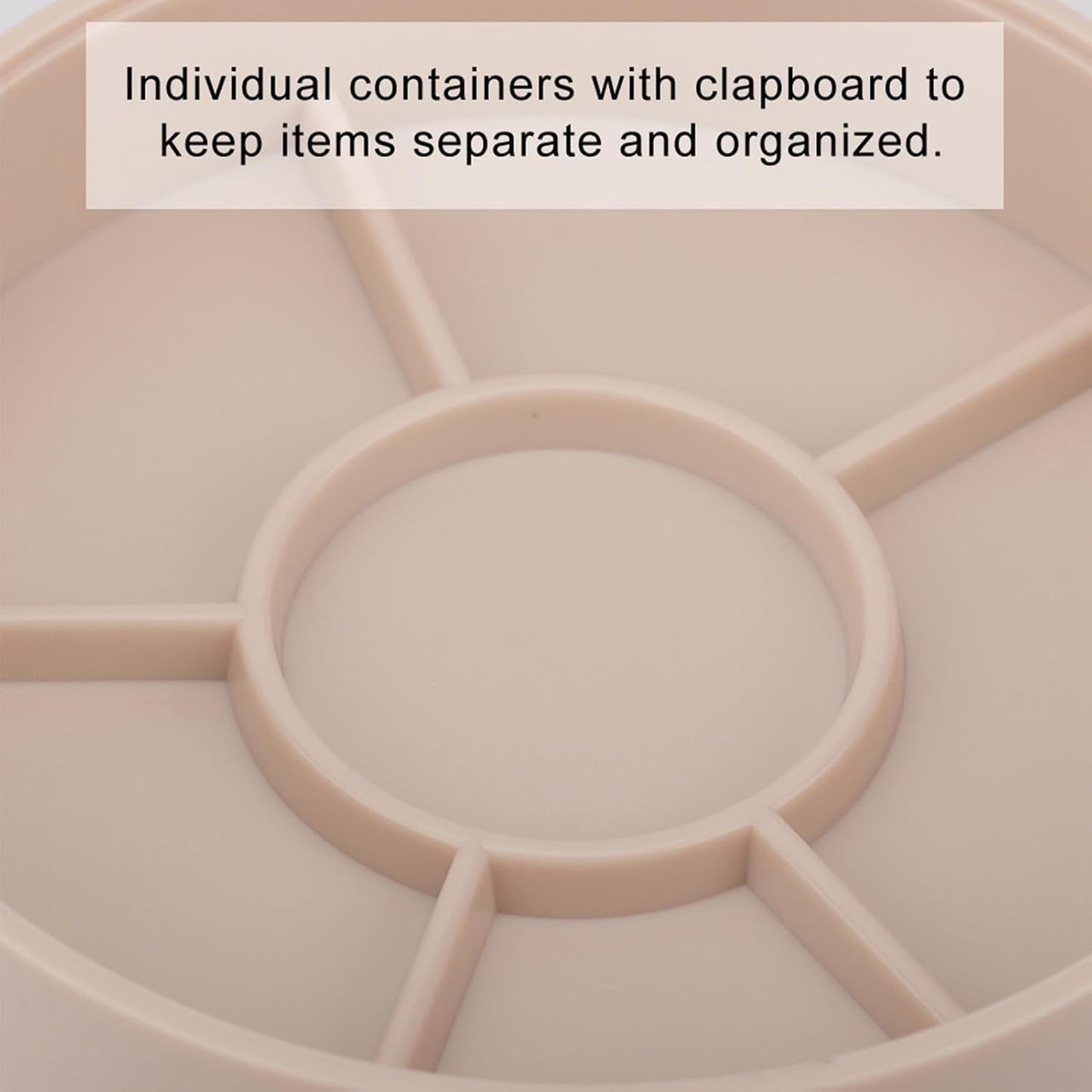 5 Layer Watch Parts Storage Box, Plastic Tray Watchmaker Repair Tool Container for Screw Component Movement Hardware Part (Round)  Redondo