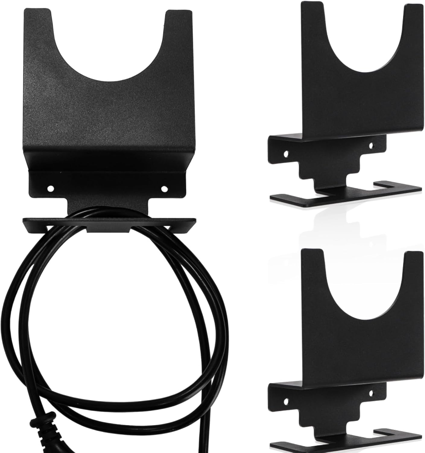 4 Pack Angle Grinder Holder, Wall Mount Bracket for 5 inch Grinder, Polisher Storage Rack Stand with Cord Hook, Garage Tool Hanger Grinders Impact Wrench Cutters Waxing Machines