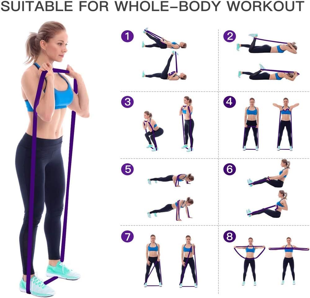 Resistance bands - Pull-Up Bands - Pull-Up Assist Bands - Exercise bands for men and women - Exercises - Stretching - Physiotherapy - Strength training