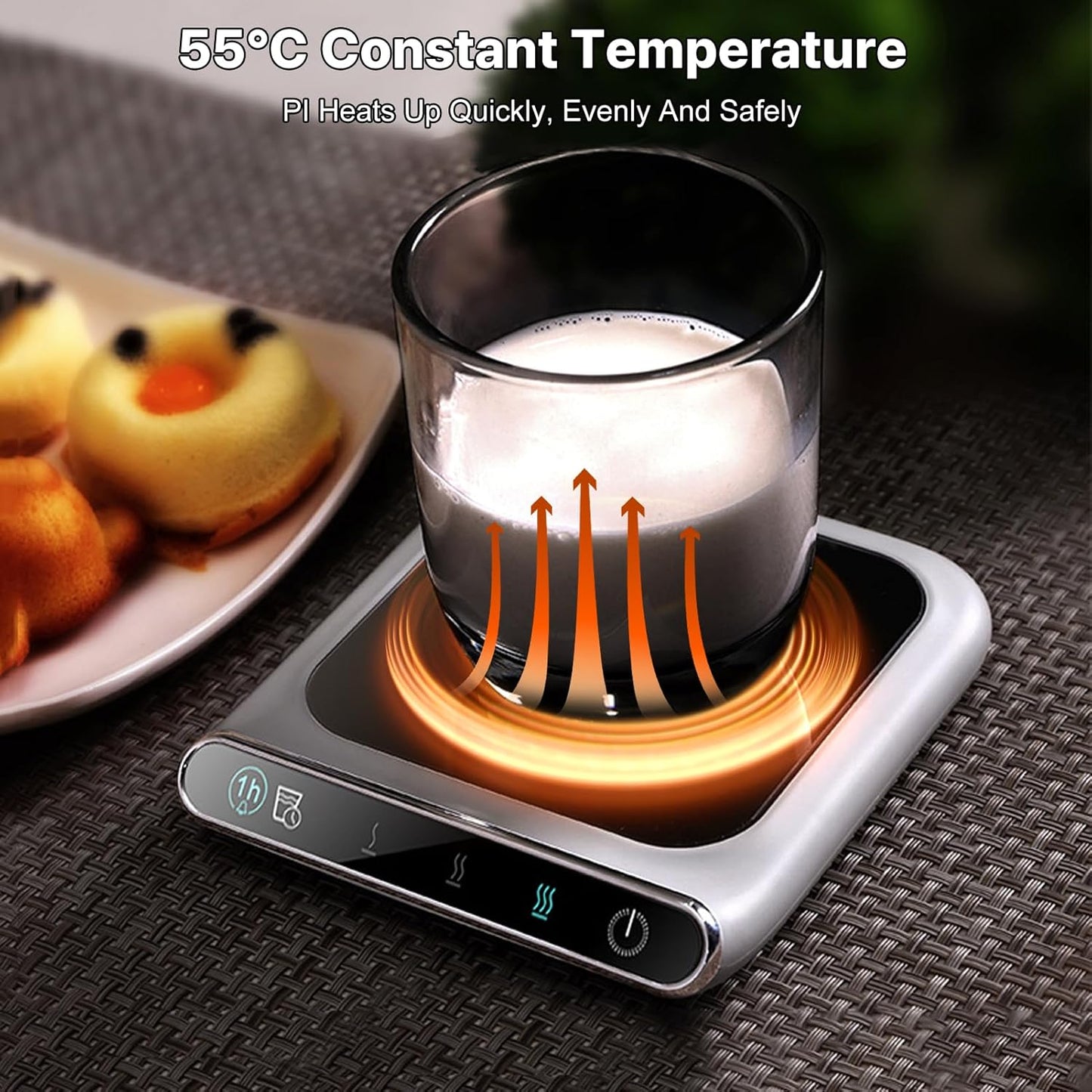 Mug warmer - temperature warmer with three speeds - cup warmer - heated coaster - mug warmer - USB cup warmer - coffee warmer