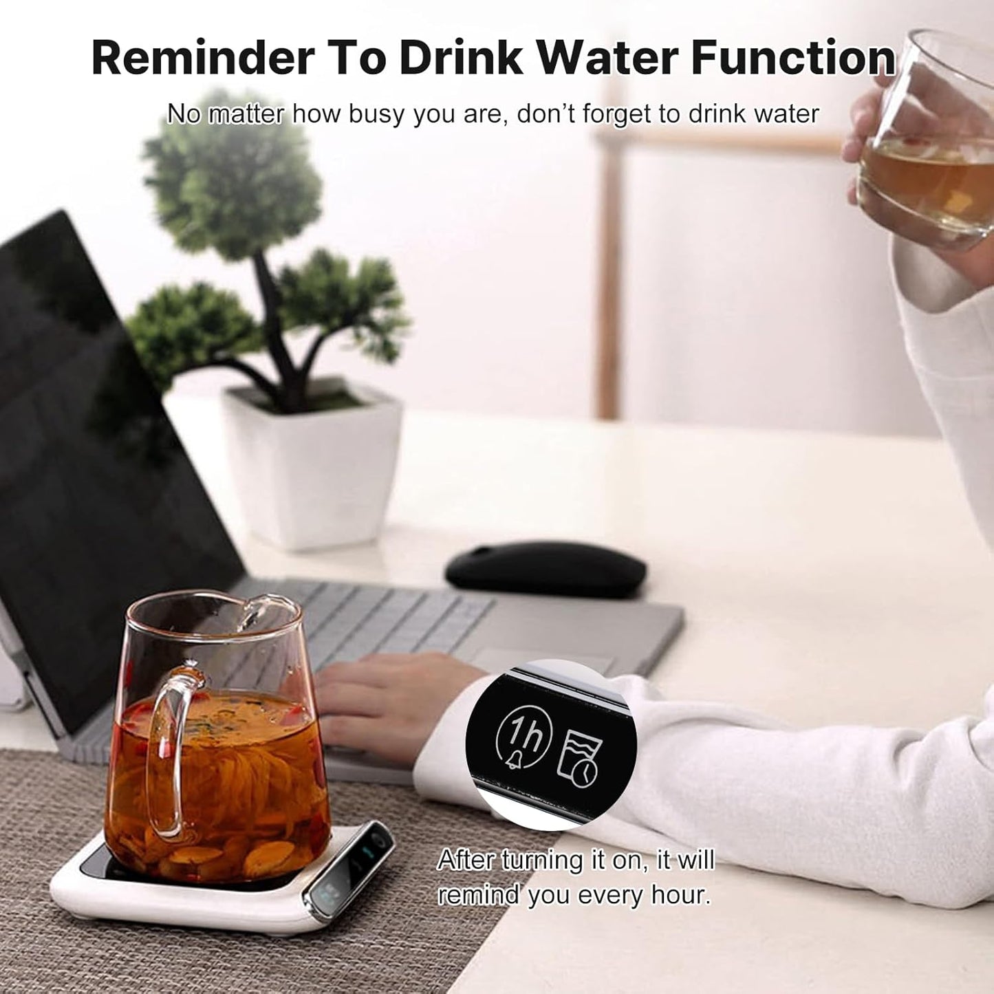 Mug warmer - temperature warmer with three speeds - cup warmer - heated coaster - mug warmer - USB cup warmer - coffee warmer