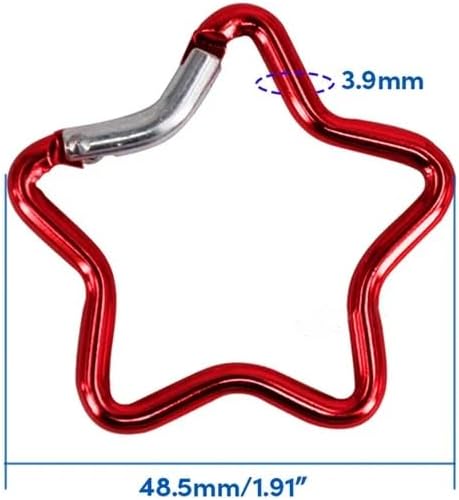 Carabiner Hooks - 10 pieces - Multicolour - Climbing Hook Clips - Camping Accessory Clips - Outdoor - Hiking - Carabiner Hooks - Quick Draw