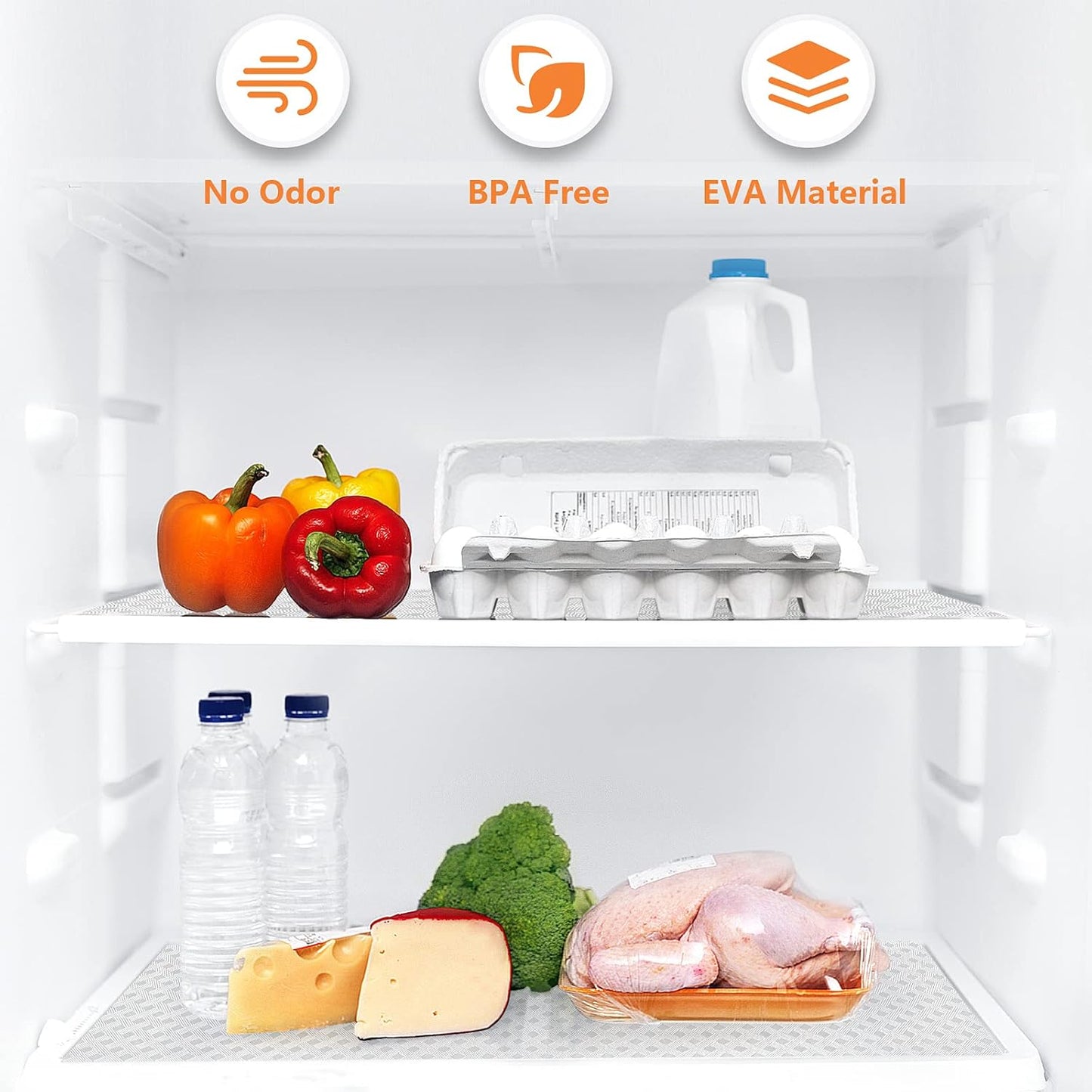 EVA Drawer Liner - Waterproof - Non-slip - Thickened - Drawer Mat - Insulation Mat - Clear - 50*150cm - Cuttable - Suitable for wardrobe, cabinet and shoe rack mats
