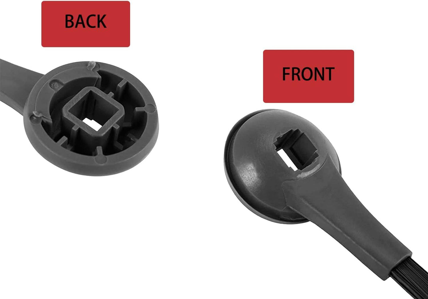 Side Brush or Shark AI AV2501S, AV2501AE, RV2502AE, RV2520AOUS, AV2510AOUS Robotic Vacuum Cleaner Replacement Parts - 4 Pack