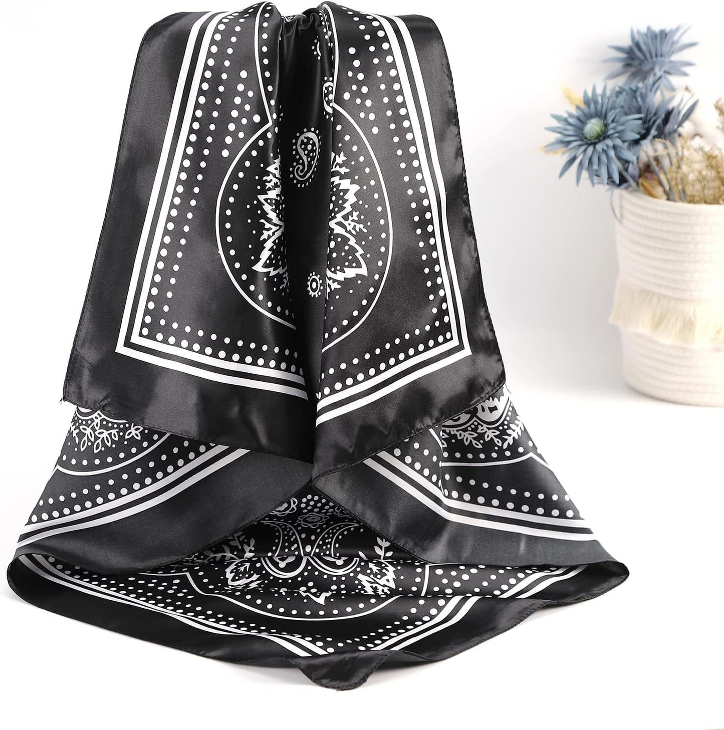 Satin Silk Scar - Large Hair Bandana, Sleeping Wrap or Women