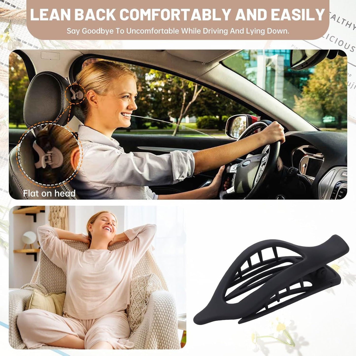 rench Concord Hair Clips - 6Pcs Side Slide Volume Clips or Women Girls, Strong Hold No Slip Grip, Thick or Thin Hair (Matte inish, L:4.6 IN, W:1.97IN)