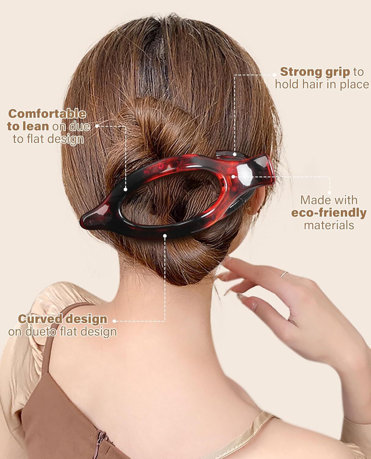 rench Concord Hair Clips - 6Pcs Side Slide Volume Clips or Women Girls, Strong Hold No Slip Grip, Thick or Thin Hair (Matte inish, L:4.6 IN, W:1.97IN)