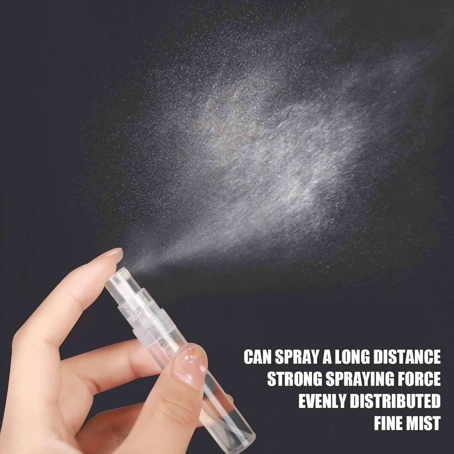 Mini Spray Bottle, 10 Pack 5ml Mini Plastic Spray Bottle Empty, ine Mist Reillable Mini Perume Bottle, Perume Atomizer, Small Sample Containers, Plastic Portable Travel Bottle, Clear
