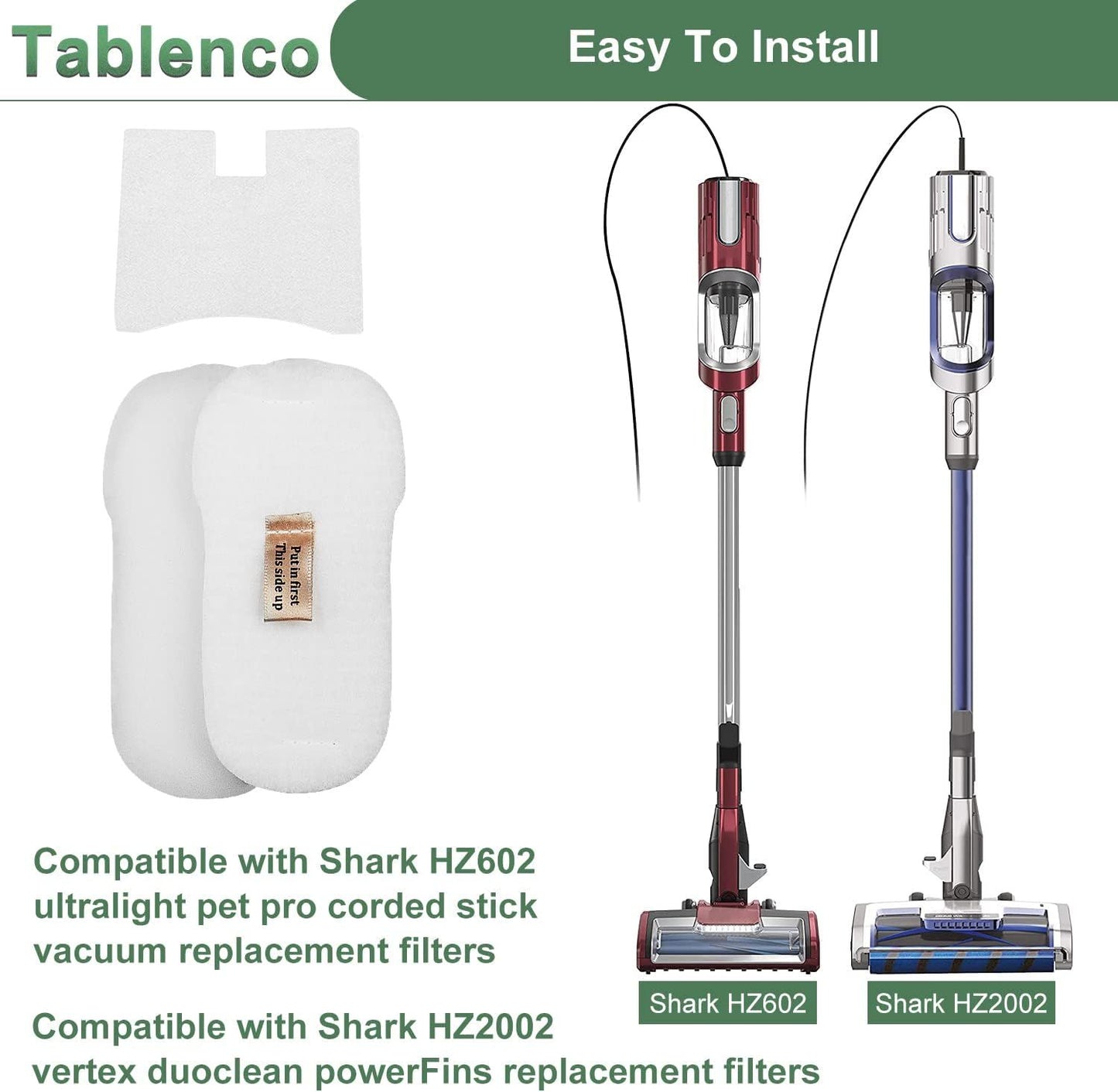 or Shark HZ602 ilter Replacement Ultralight Pet Pro Corded Stick Vacuum and HZ2002 Vertex DuoClean Powerins it HZ2000 HZ251 HZ250 HH200 HH202,4 oam elt 4 Motor Kit (No cleaning brush)