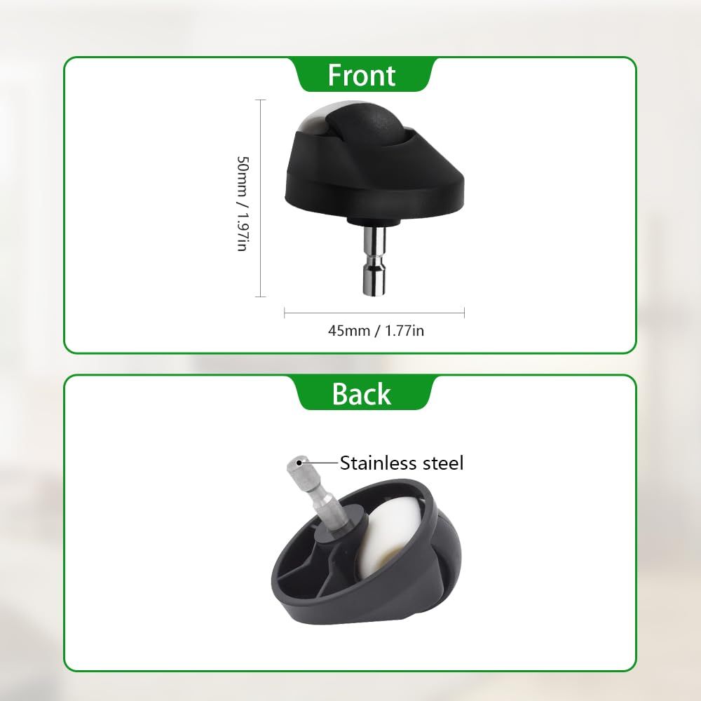 Replacement ront Caster Ball Wheel Tire Kit Compatible with iRobot Roomba 500, 600, 700, 800, 900, e and i Series Models.