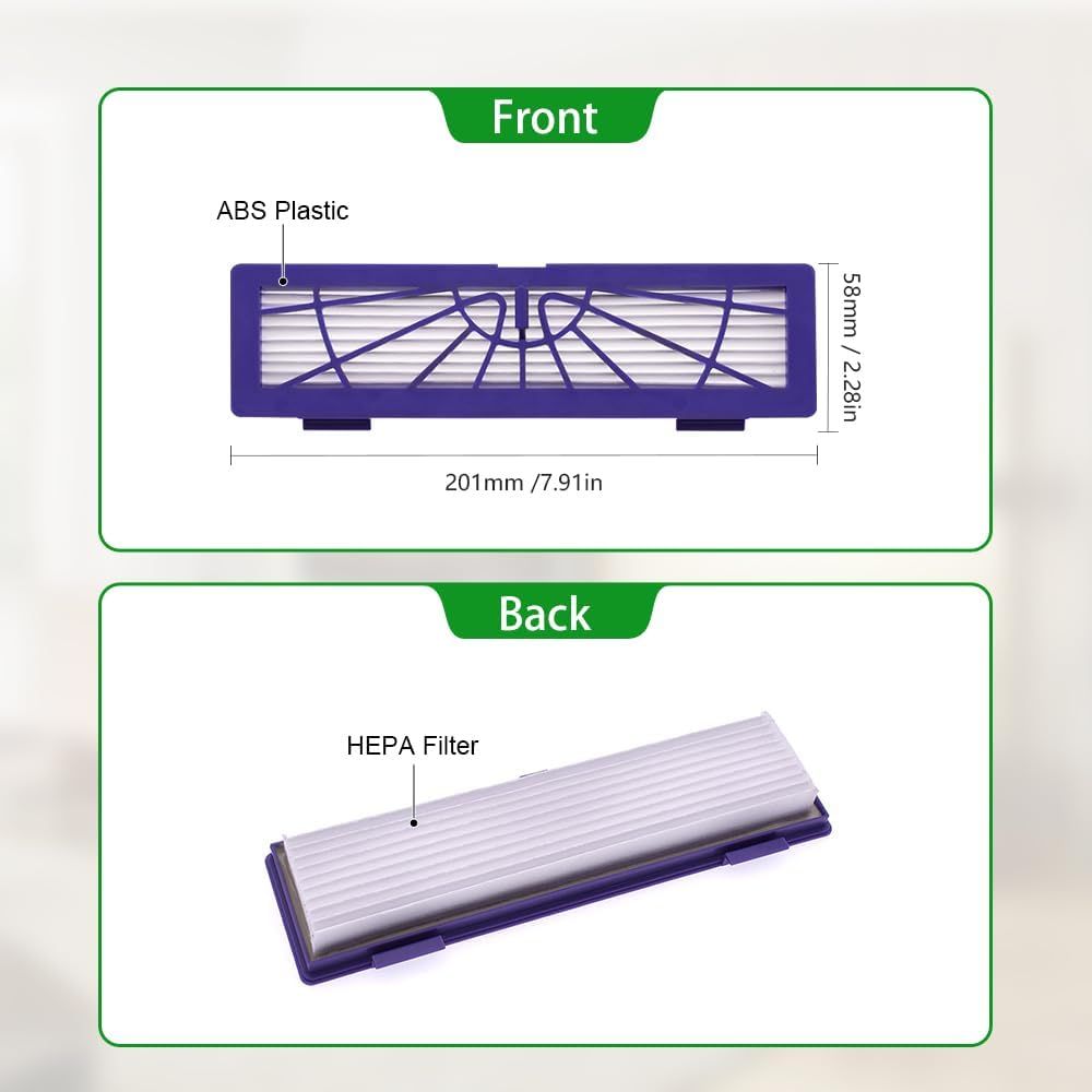 Replacement ilters Compatible with Neato Connected D3 D4 D Series D75 D80 D85 and Botvac Series 65 70e 75 80 85 Robot Vacuum Parts Accessories High Perormance, 7-Pack.