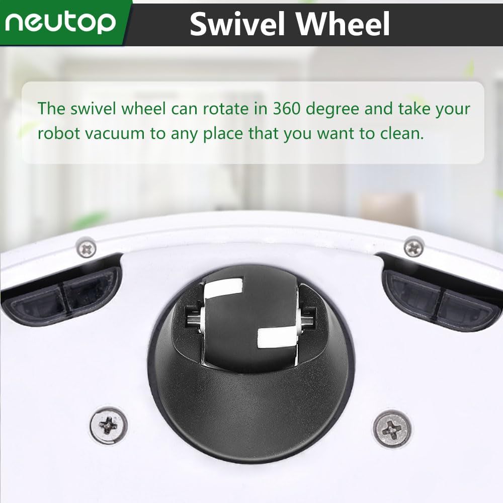 Replacement Caster ront Wheel Compatible with euy RoboVac 11S, 30, 30C, 35C, 12, 15C, 15T, 11S/15C/30C Max, Robot Vacuum, 2-Pack.
