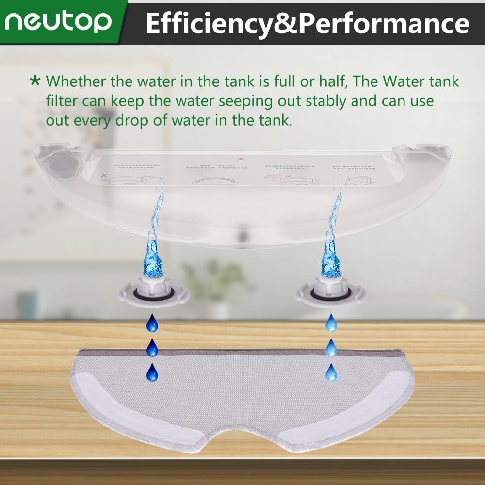 Mop Cloths Pads Water Tank ilter Compatible with  Q7, Q7 Max, S6, S6 Pure/MaxV, S5 Max, S5, S4, E5, E4, E35 and E2 Robot Vacuums, 18-Pack.
