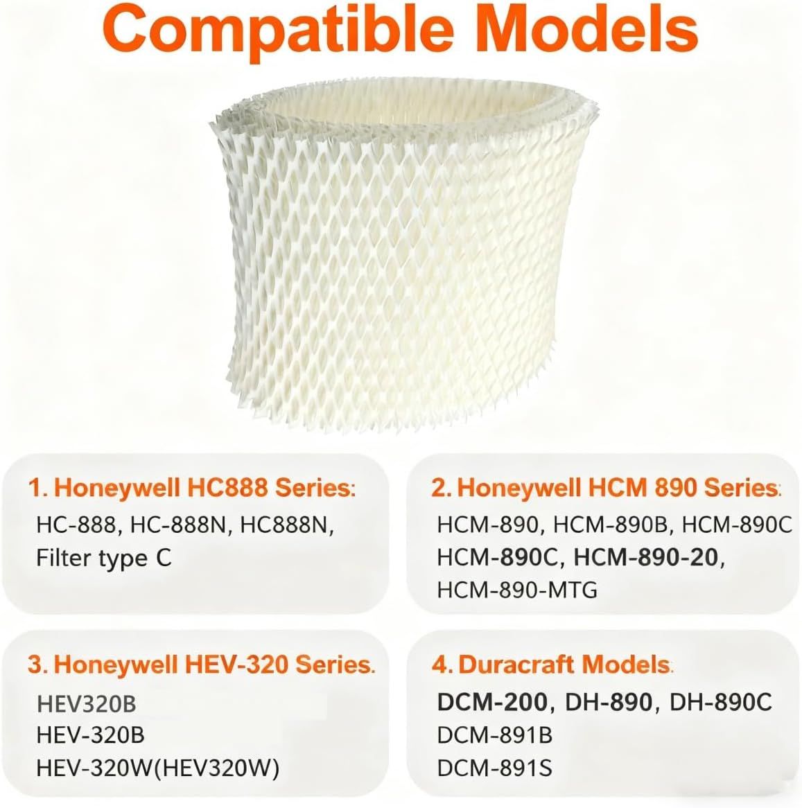 Humidiier ilter C Compatible with Honeywell HC-888N, HC-888, Wicking ilters Replacement Pack o 2