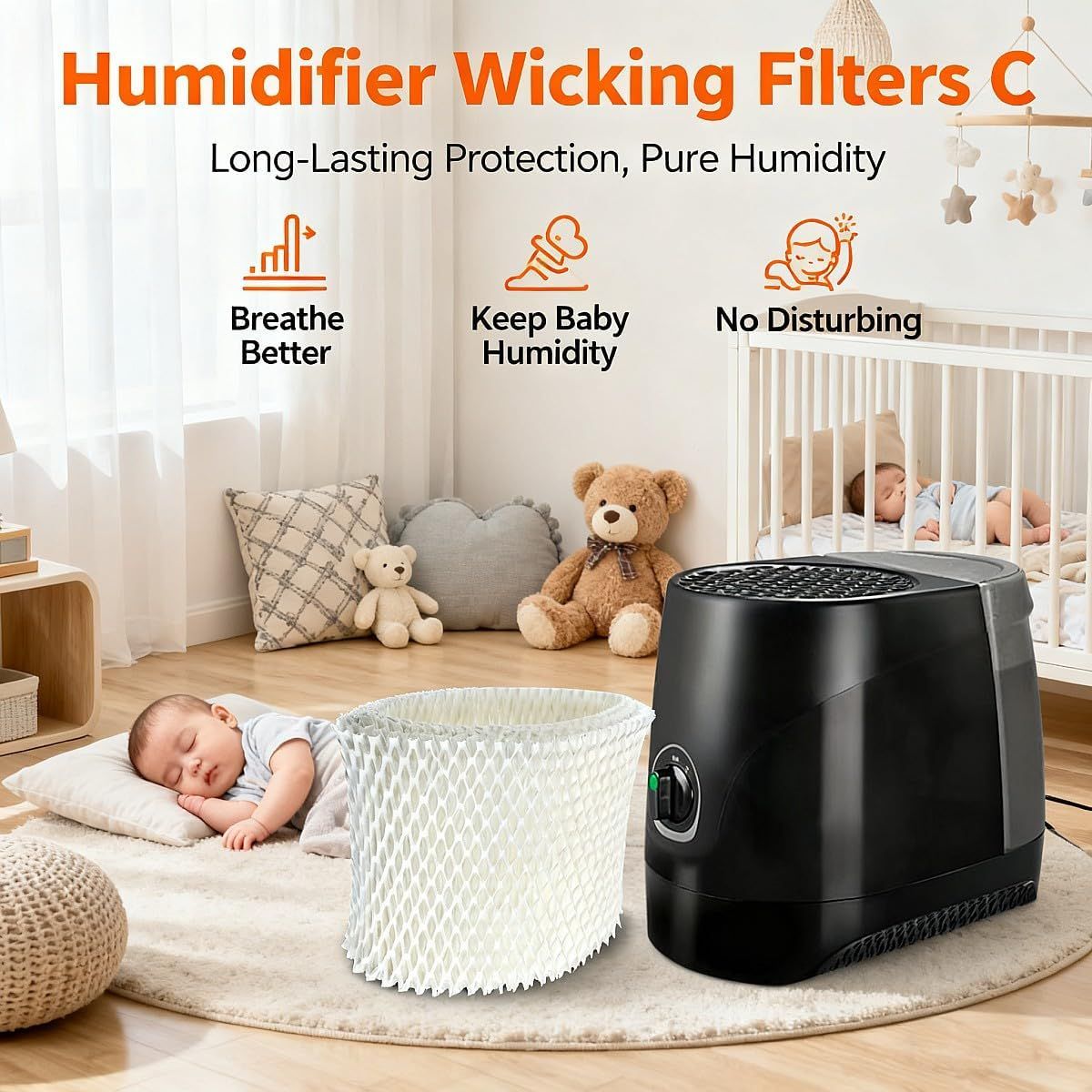 Humidiier ilter C Compatible with Honeywell HC-888N, HC-888, Wicking ilters Replacement Pack o 2