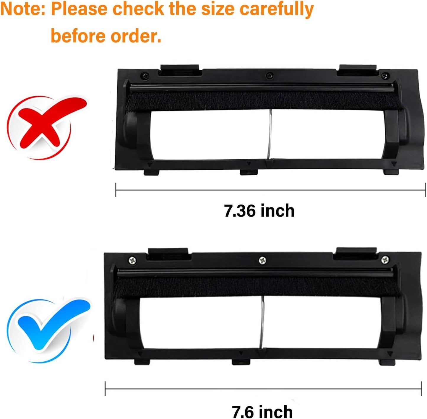 Main Brush Cover Guard or Shark AI AV2501S, AV2501AE, RV2502AE, RV2520AOUS, AV2510AOUS, AV2511AE, RV2310AE, AV2310AE Robotic Vacuum Cleaner Replacement Accessories