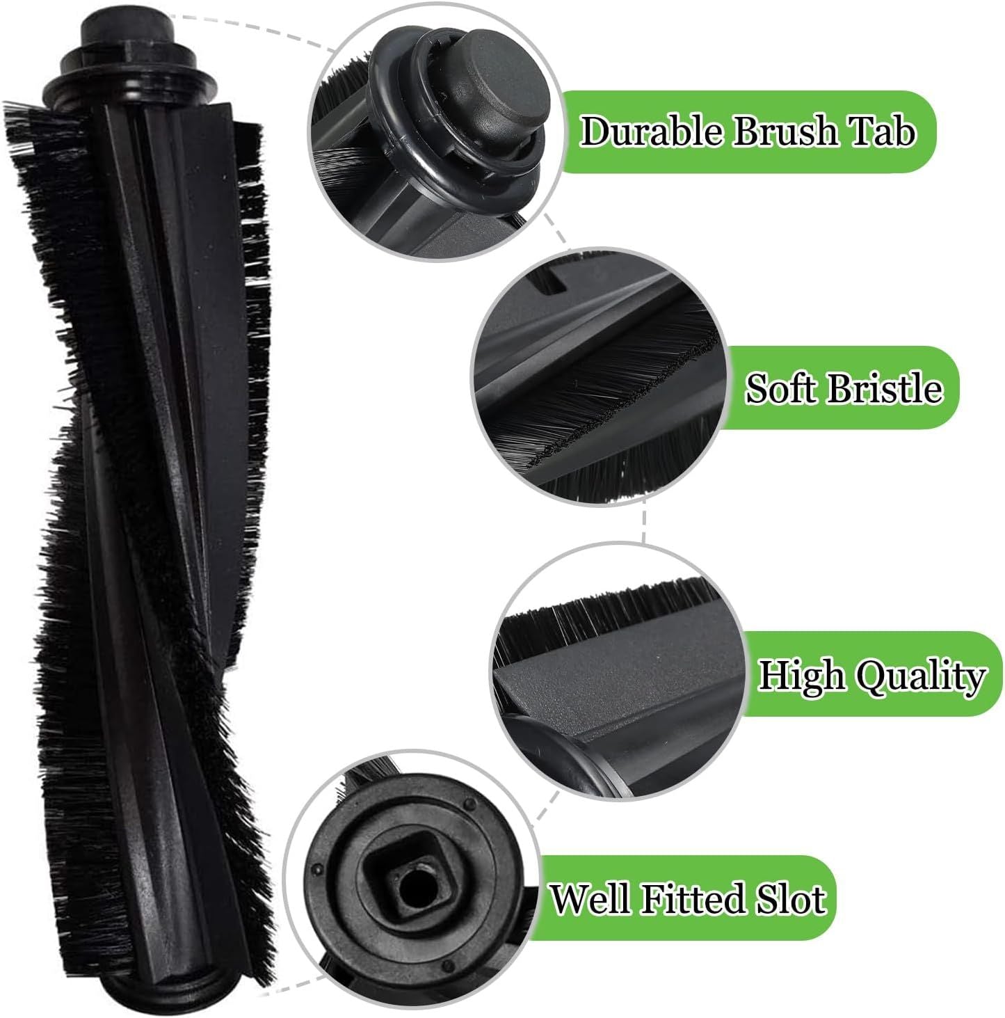 Main Roller Brush or Shark ION AV753 AV752 AV751 R85 RV850 S86 S87 S88 R71 R72 R75 RV761 RV771 RV871 ION Robot Vacuum Cleaner Replacement Accessories