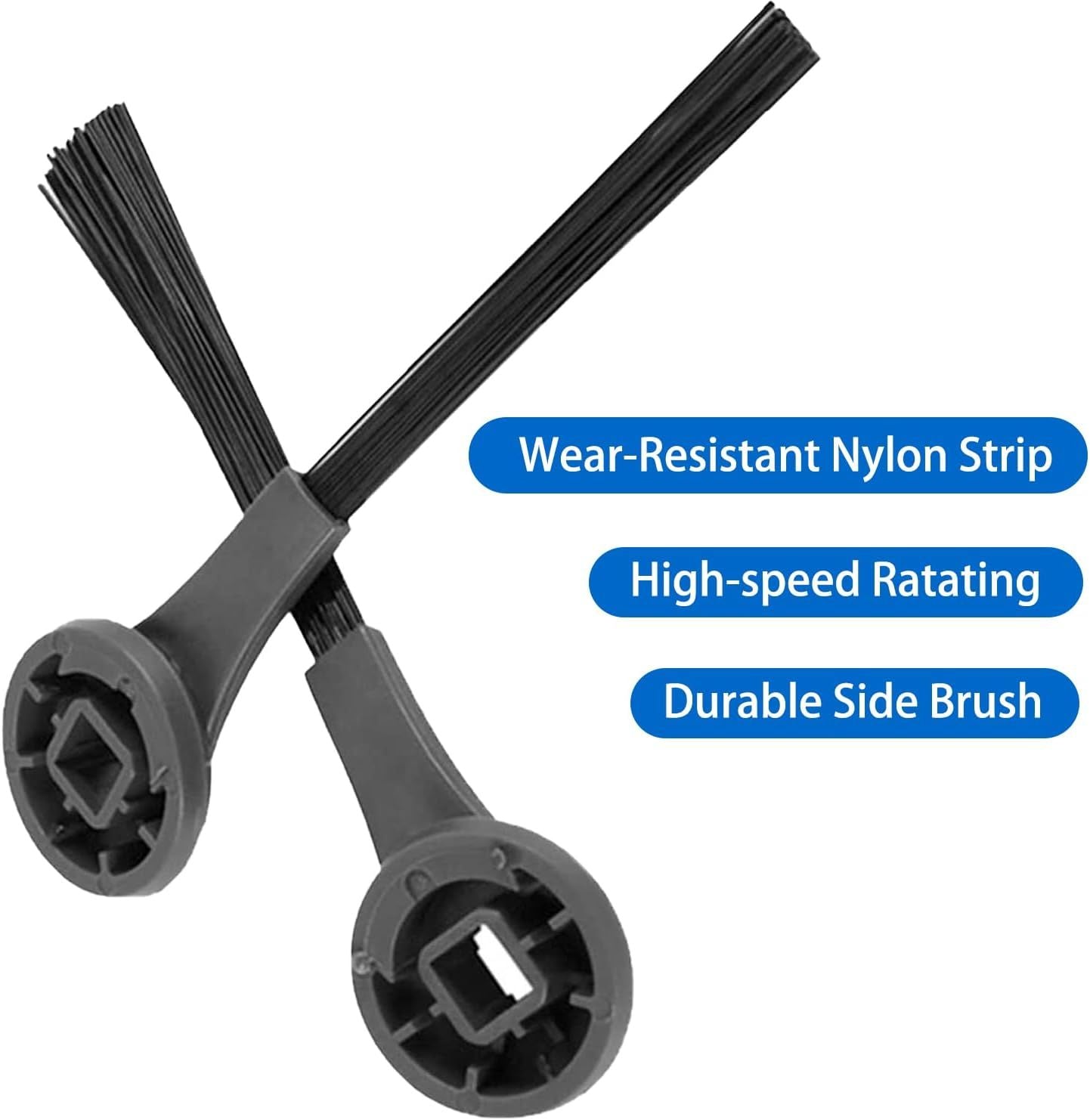 Side Brush or Shark AI AV2501S, AV2501AE, RV2502AE, RV2520AOUS, AV2510AOUS, RV2610WA, AV2610WA, RV2820ZE Robotic Vacuum Cleaner Replacement Parts Accessories - 10 Pack