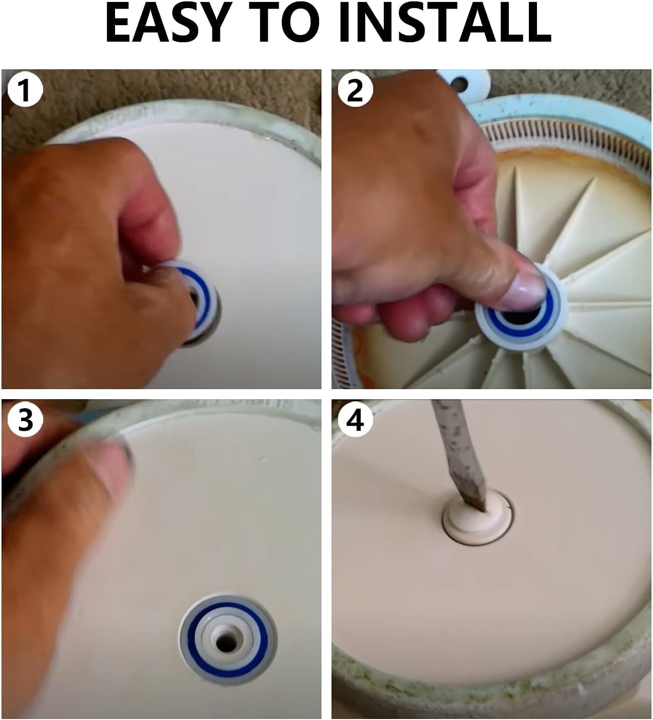 C60 C-60 Ball Bearing Replacement or Pool Cleaner Wheels, Perectly Compatible with Polaris Pressure Pool Cleaners 180 and 280, Smooth Rotation and Sturdy Materials, 10 Pack