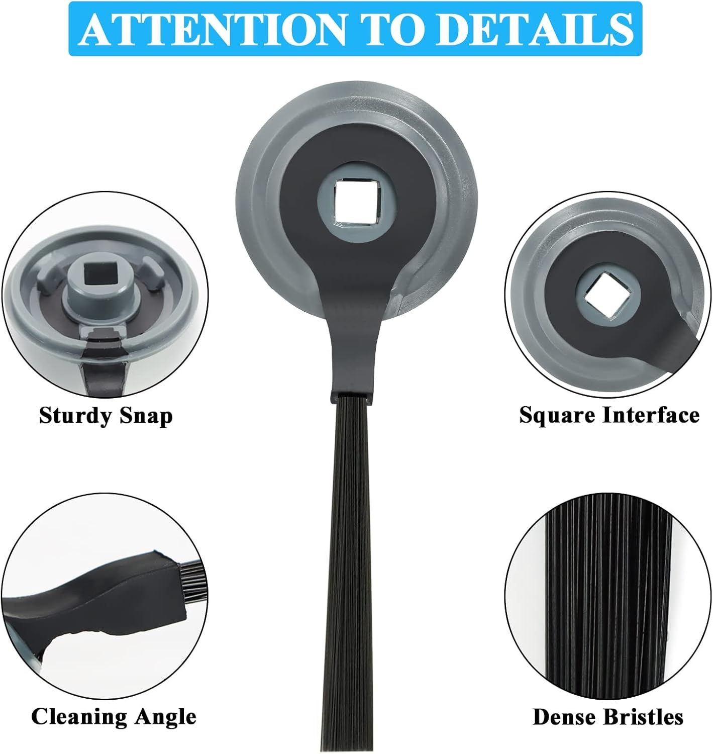 Vacuum Parts Replacement or Shark ION Robot RVSBK950 R85 RV850 RV850BRN RV850WV RV851WV RV871 S86 S87 RV700_N R71 R72 RV720_N R75 RV750_N AV752 Vacuums Attachments, Rotates 360 Degrees, 8 Pack