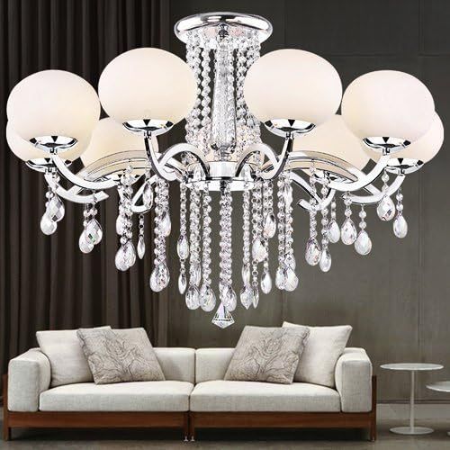 20Pcs Chandelier Crystals, Clear Teardrop Crystal Chandelier Pendants Parts Beads, Hanging Crystals or Chandeliers (38mm, Clear)