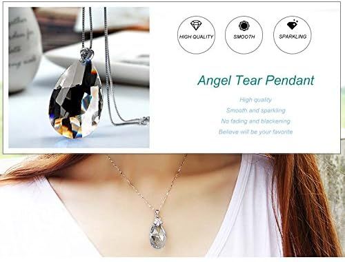 20Pcs Chandelier Crystals, Clear Teardrop Crystal Chandelier Pendants Parts Beads, Hanging Crystals or Chandeliers (38mm, Clear)