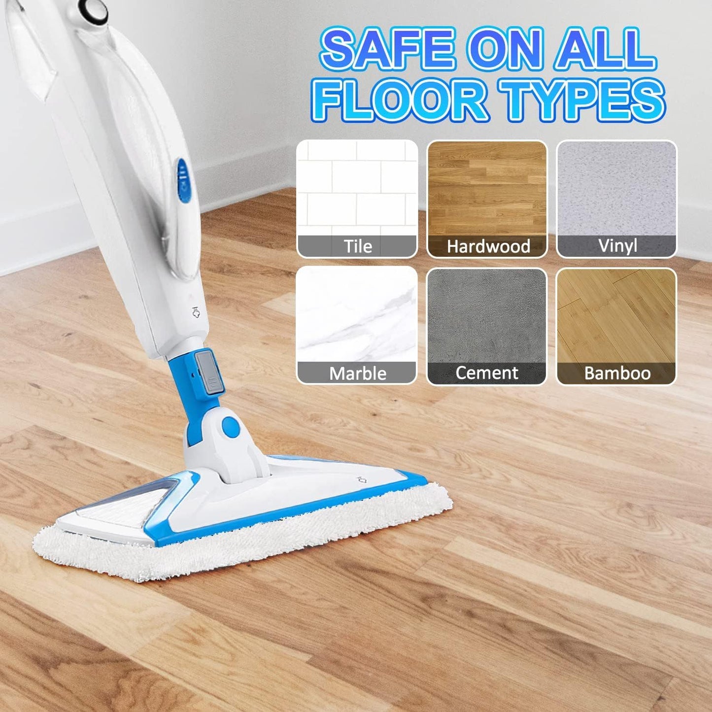 Steam Mop Replacement Pads Compatible with Bissell Powerresh Mop Pads or Bissell 1940 1806 1544 1440 2075 2685 2814 Series Mops Resuable loor Steamer Mop Pad Reills or Dry & Wet Cleaning, 4 Pack
