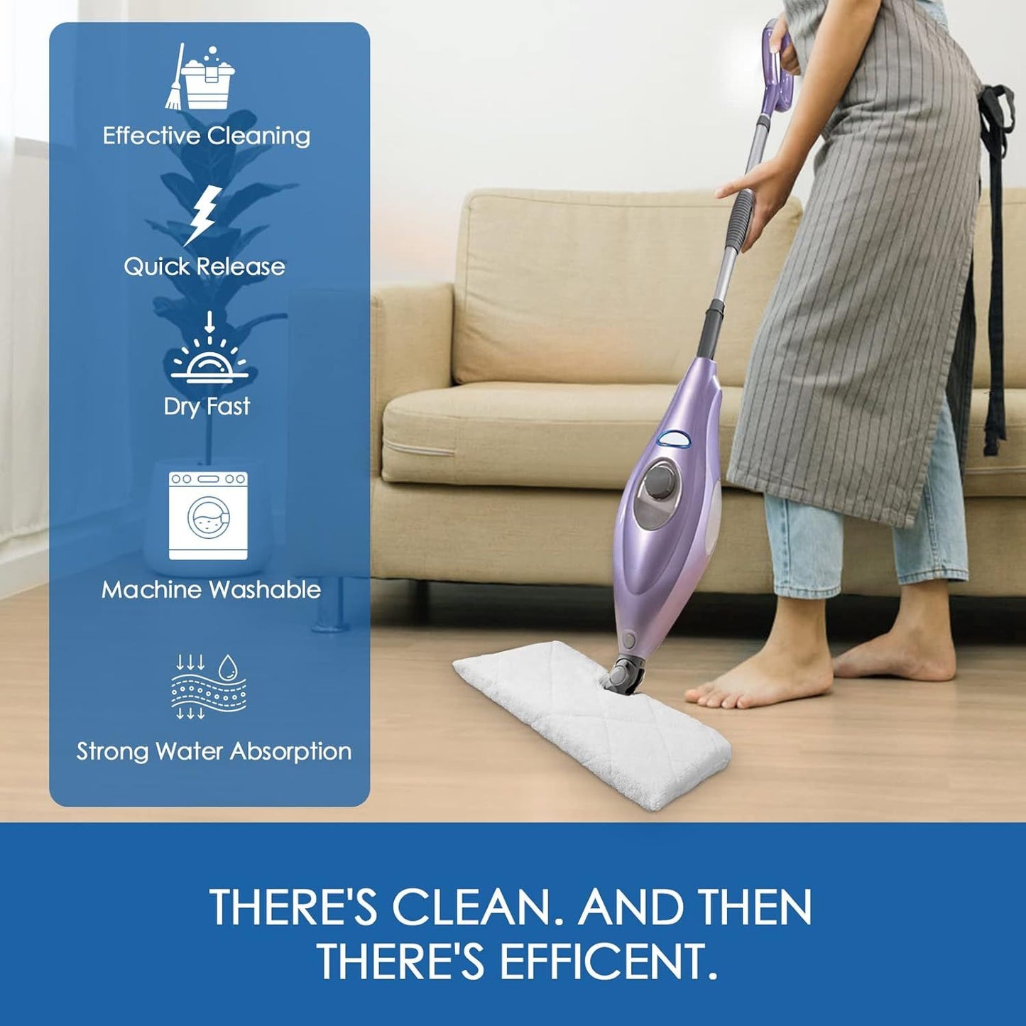 S3501 S3601 Steam Mop Replacement Pads Compatible with Shark Steam Pocket Mop, Vacmop Replacement Pads or Shark Steamer Pads S3500 Series S3501 S3601 S3550 S3601D S3901 S3801 S3801CO, White