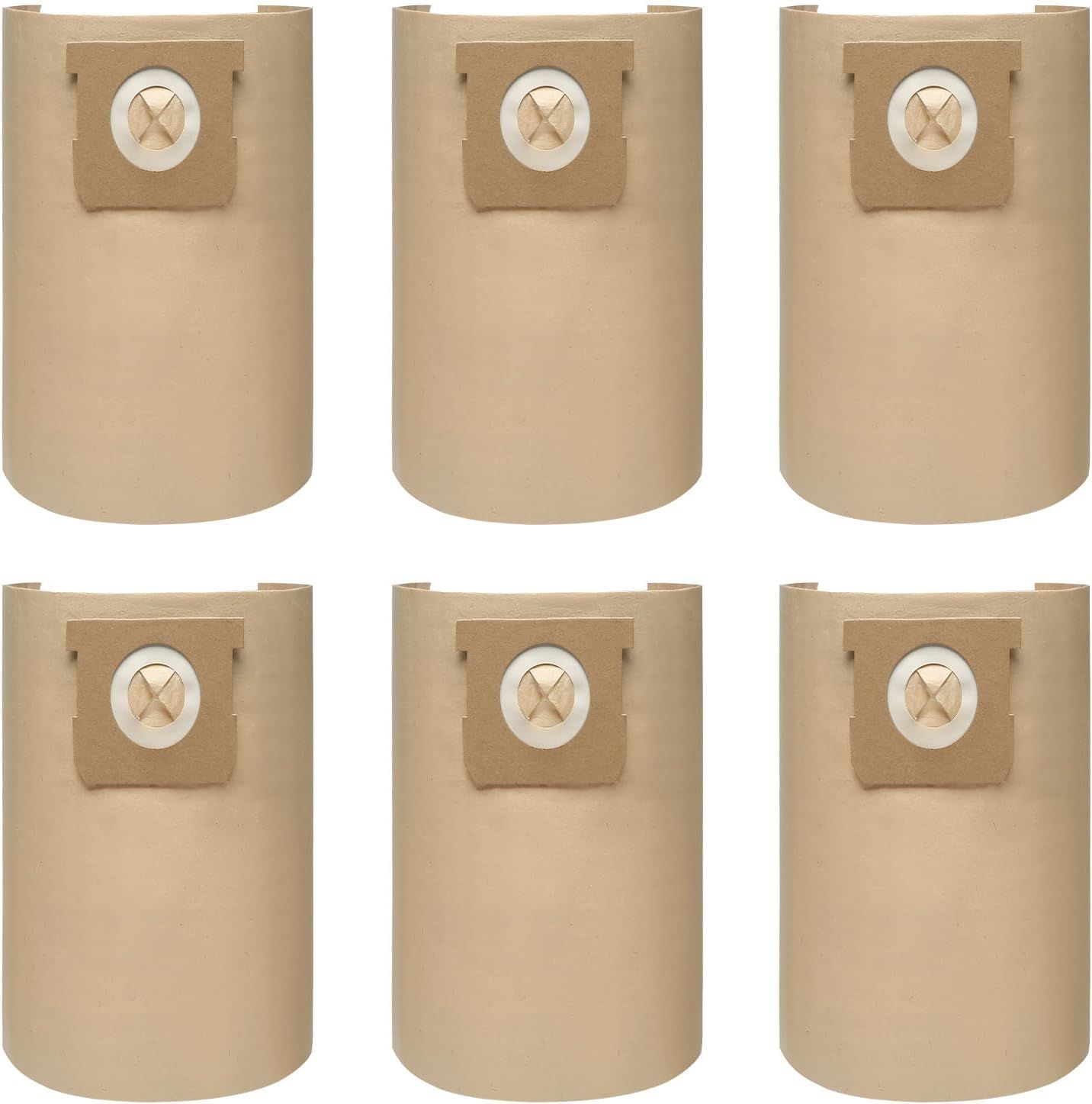 6 Pack DXVA19-4104 Dust Bags or DEWALT 5-6-8 Gallon Wet/Dry Vacuum, Compatible with DXV05P DXV06PL DXV08S