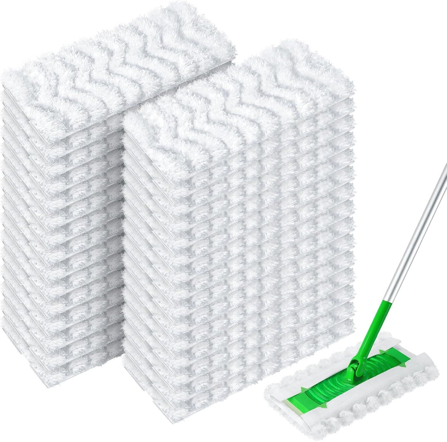 Dry Mop Pads or Swier Sweep and Mop, Heavy Duty Pet Dry Sweeper Reills, Sweeping Cloths or Cleaning Hardwood loor Dust and Hair, Disposable, Unscented, 30 Count