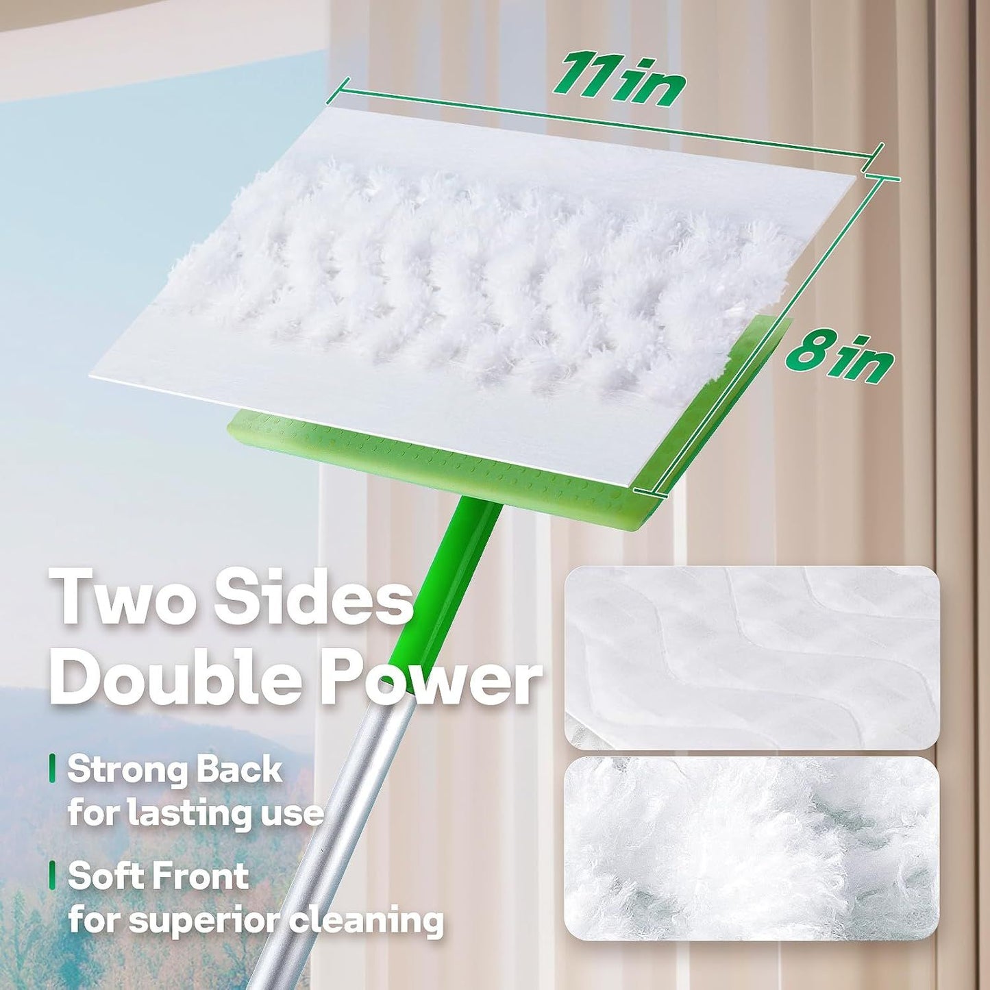 Dry Mop Pads or Swier Sweep and Mop, Heavy Duty Pet Dry Sweeper Reills, Sweeping Cloths or Cleaning Hardwood loor Dust and Hair, Disposable, Unscented, 30 Count