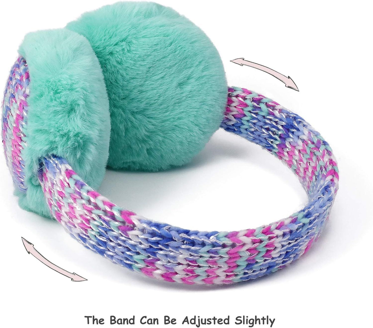 Kids Knit Earmus Winter Outdoor urry Ear Warmers or Boys Girls rom Toddler to Big Kids