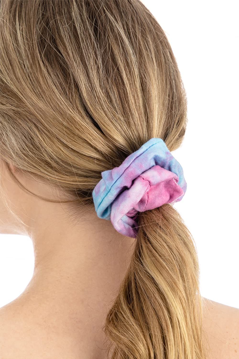 White Scrunchies or Tie Dye, DIY Cotton Bow Scrunchies, Headbands, 3 Kinds o Party Activities Hair Accessories or Girls and Women, 20 Pieces