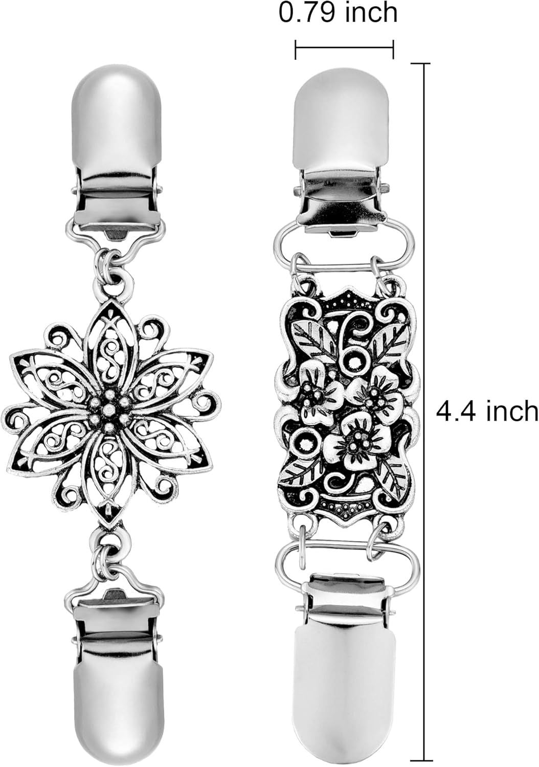 2 Pieces Retro Dresses Shirt Cinch Clips or Women Sweater Shawl Waist Clips or Cardigan Clothing