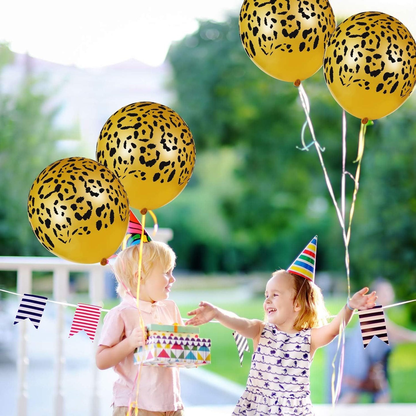 60 Pcs Cheetah Balloons Gold Leopard Print Balloons 12 Inch Spots Latex Leopard Animal Party avors or Saari Jungle Theme Birthday Party Baby Shower Decoration Supplies