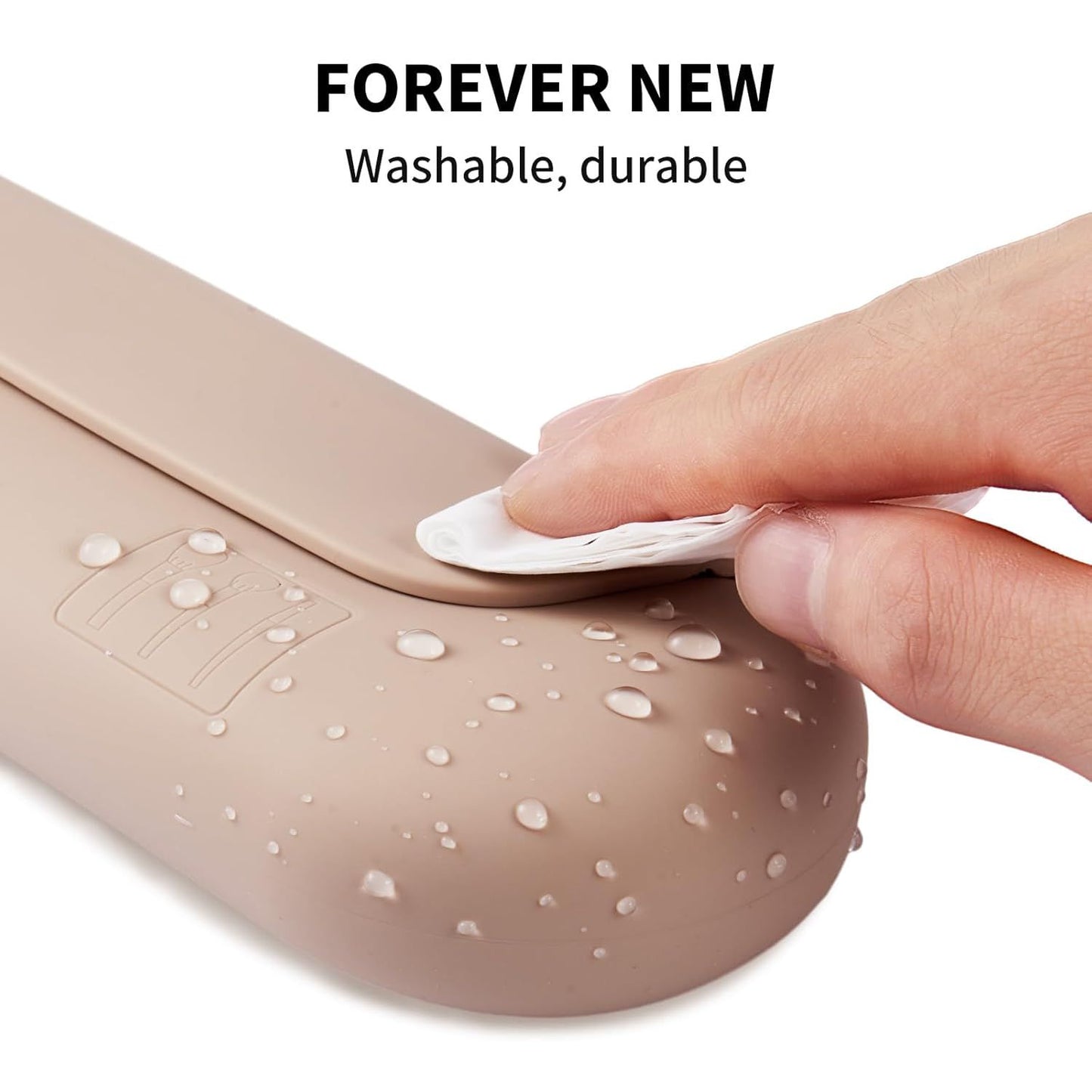 Silicone Makeup Brush Holder Travel Cosmetic Bag：Sot Portable Cosmetic ace Brushes Holder with Upgrade Anti-all Out Magnetic Closure, Large Travel Makeup Brush Case - Walnut