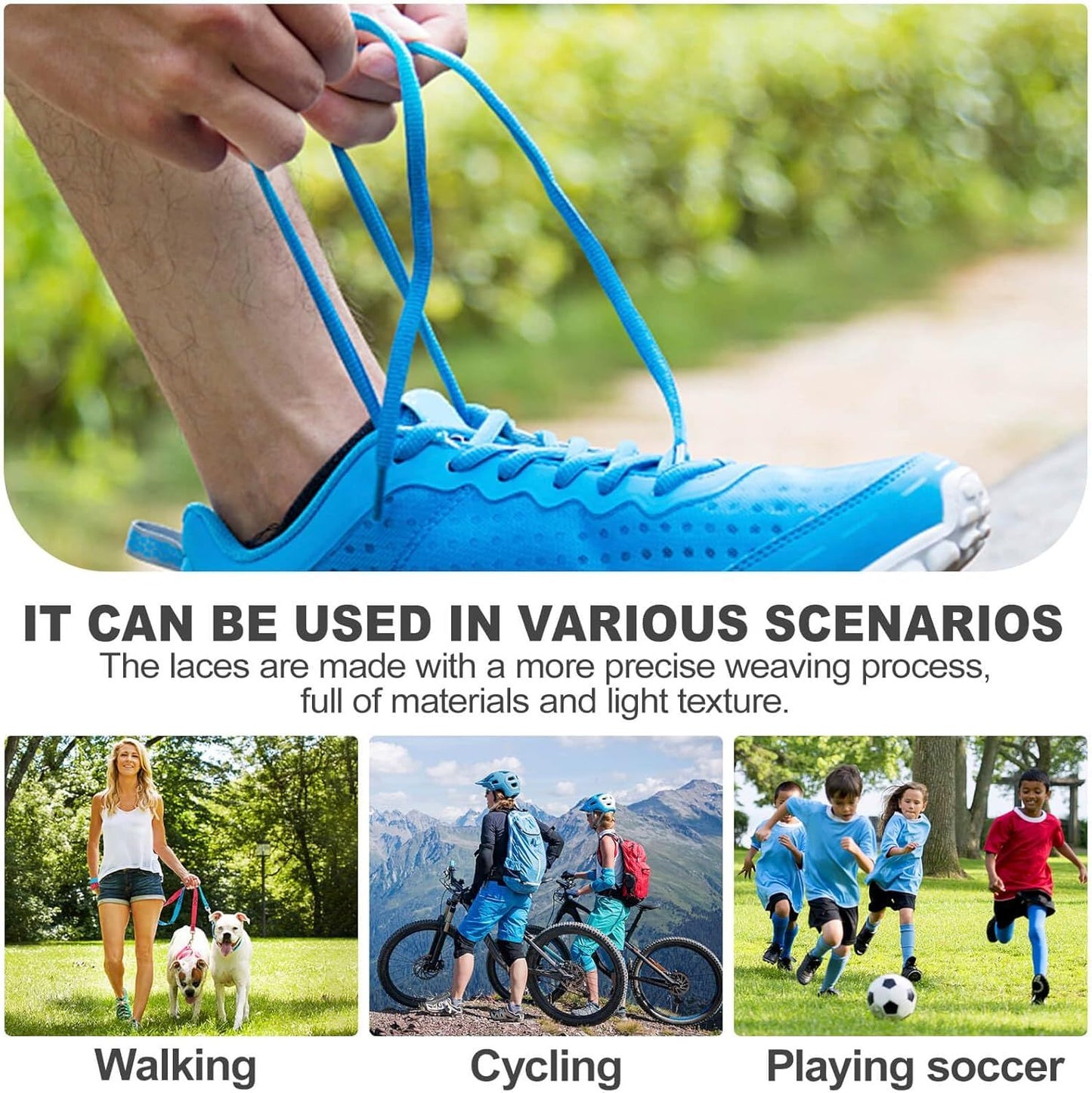 2Pair Oval Shoes laces 42 Colors Hal Round 1/4" Athletic ShoeLaces or Sport/Running Shoes Shoe Strings
