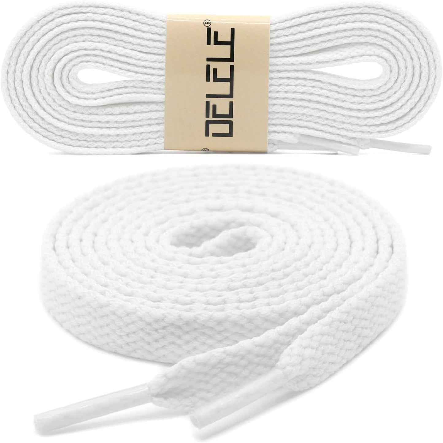 2 Pair lat Shoe laces 5/16" Wide Shoelaces or Athletic Running Sneakers Shoes Boot Strings