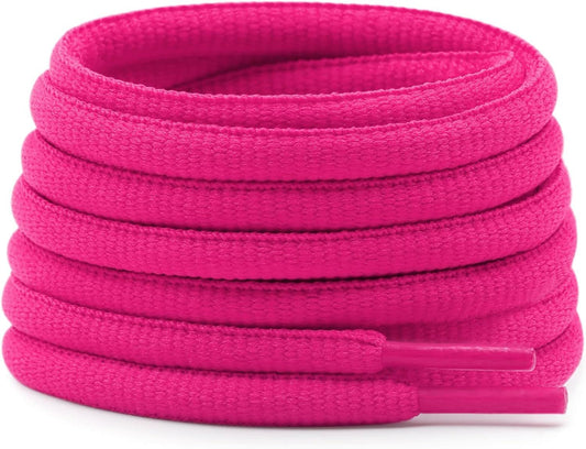 Oval Athletic Shoelaces Thick 4MM Hal Round Shoe Laces Strings 2 Pair