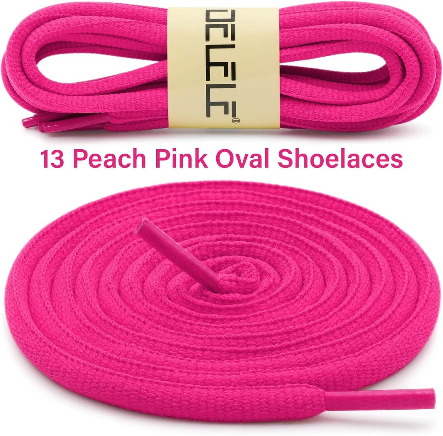 Oval Athletic Shoelaces Thick 4MM Hal Round Shoe Laces Strings 2 Pair