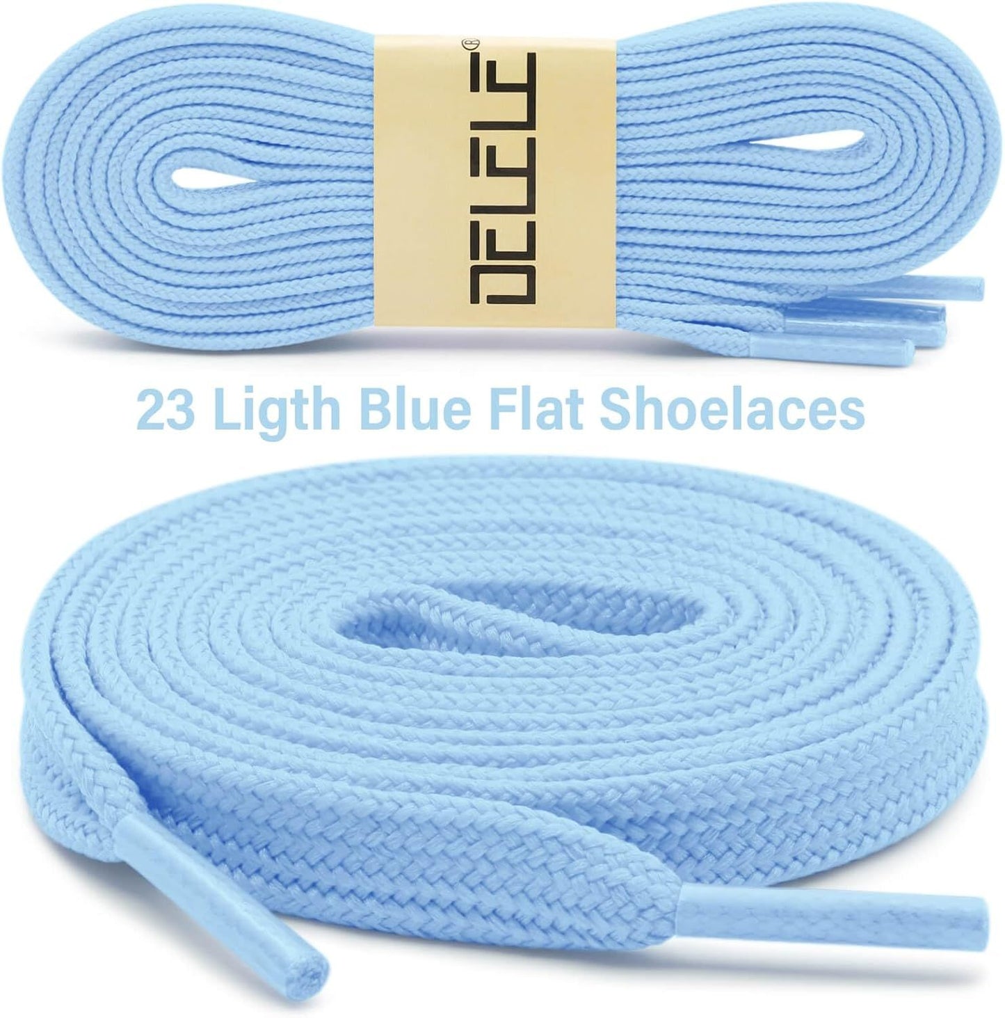 Solid lat Shoe Laces: Hollow Thick Shoelaces or Sneakers 2 Pair