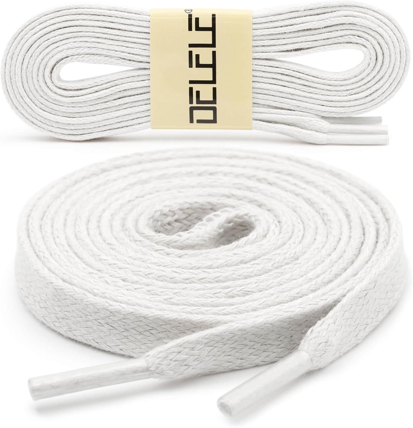 lat Waxed Cotton Shoelaces: Wax Shoe Laces or Sneakers Boot 2 Pair