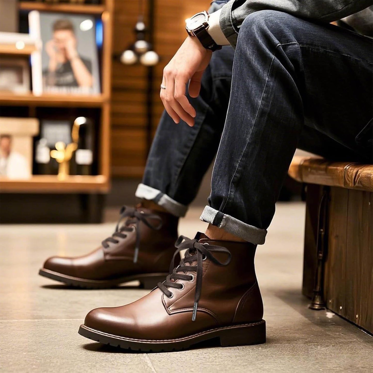 lat Waxed Cotton Shoelaces: Wax Shoe Laces or Sneakers Boot 2 Pair