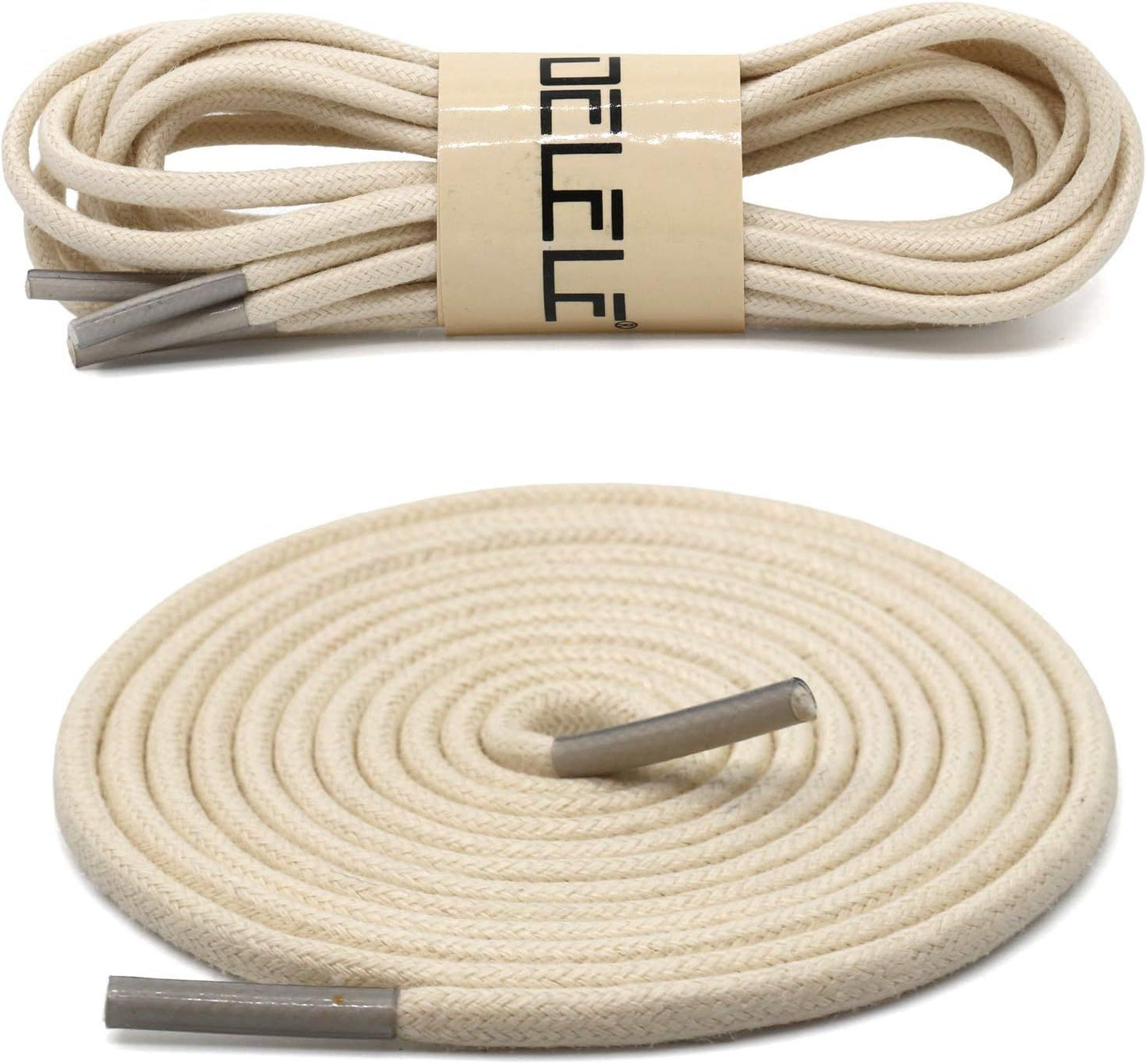 2 Pair Round Waxed Oxord Shoe Laces or Dress Shoes and Boots