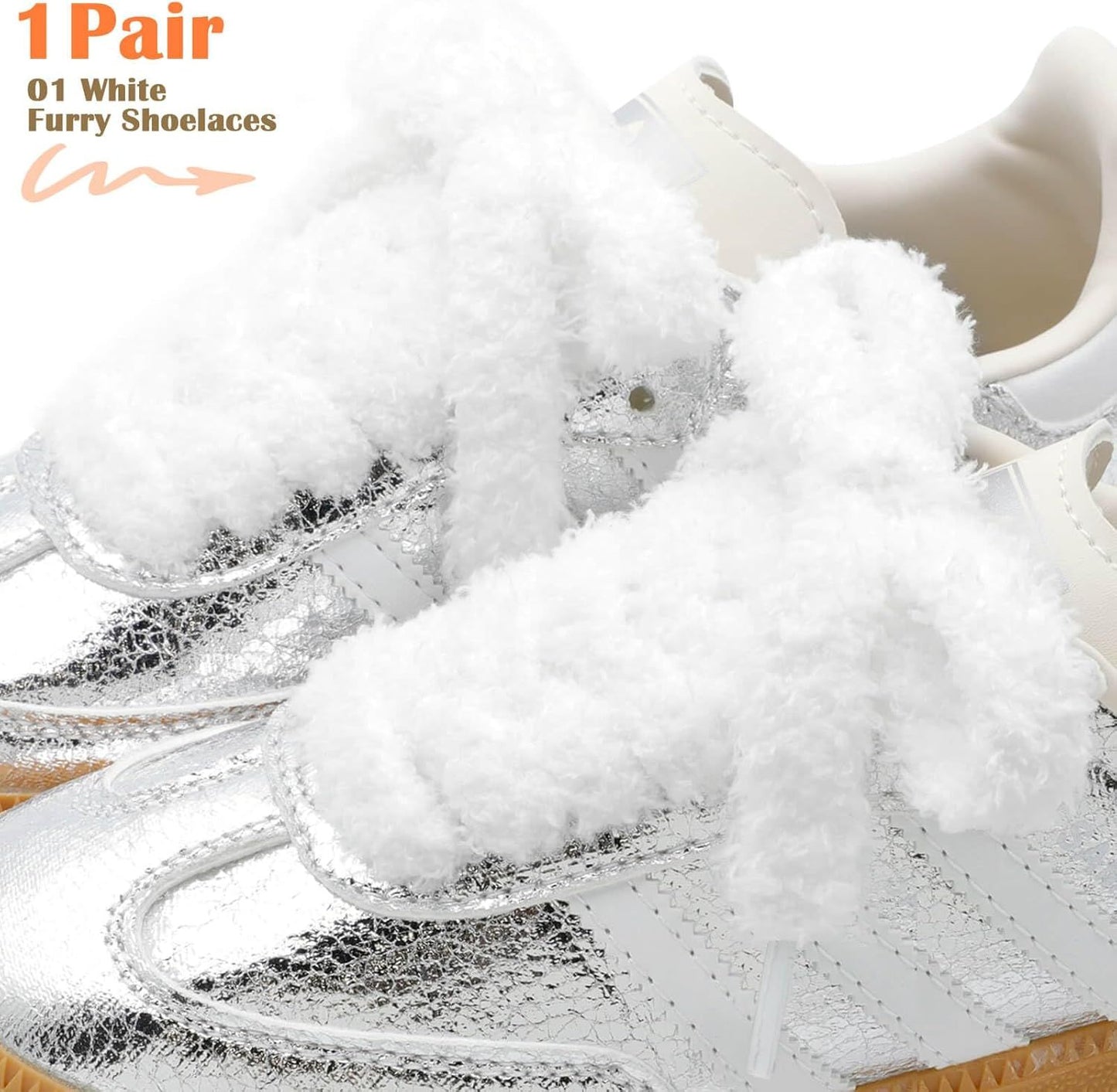 Sot lat uzzy Shoelaces: Wide Thick urry Shoe Laces or Sneakers 1 Pair
